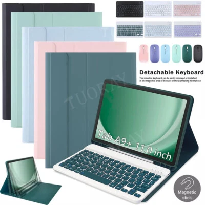 For Samsung Galaxy Tab A9+ A8 S9 S8 S7 S6 Lite Tablet Keyboard Mouse Case Cover - Image 1 of 4