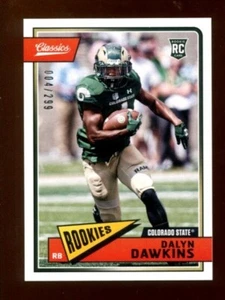 Panini Classics Red Back #290 Rookies 2018 - Dalyn Dawkins #/299 🏈 RC - Imagen 1 de 1