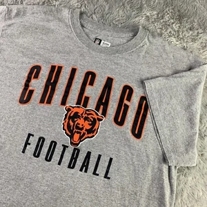 Chicago Bears Shirt Mens Large Gray Orange Blue NFL Team Apparel Football Logo - Picture 1 of 7