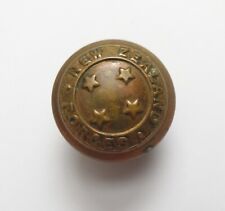 Army Military button original WWI brass New Zealand Forces