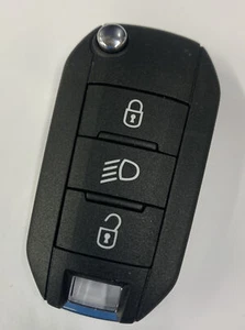 GENUINE CITROEN 3 BUTTON REMOTE FLIP KEY FOB C4L C5 C6 C8 ETC TESTED!! LOOK!! - Picture 1 of 4