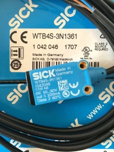 Sensores fotoeléctricos en miniatura SICK WTB4S-3N1361, NPN, nuevos - Imagen 1 de 3