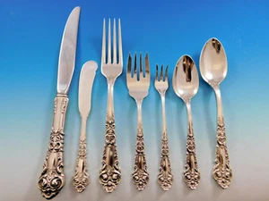French Renaissance by Reed & Barton Sterling Silver Flatware 12 Dinner Set 84 pc - Picture 1 of 5