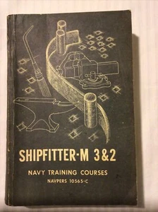 SHIPFITTER 3 & 2 Navy Training Courses Navpers 10595-C  Korean War 1948 Edition - Picture 1 of 6