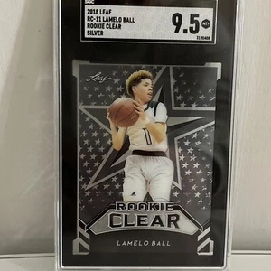 2018 Leaf Rookie Clear LaMelo Ball Silver SGC 9.5 - MINT+ RARE True RC  - Bild 1 von 5