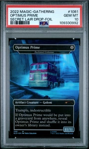 MTG PSA 10 Secret Lair Transformers Optimus Prime Foil Darksteel Colossus 1081 G - Picture 1 of 3