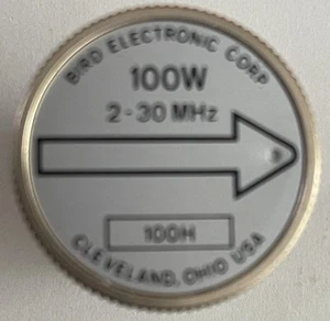 Bird 43 Thruline WattMeter Element 100W 100H 2-30MHz Working Excellent - Zdjęcie 1 z 2