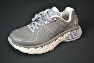 New Hoka One W Gaviota LTR Wide 5 Women Gray Leather 15525SS3 - Picture 1 of 6
