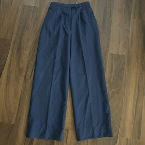 Vintage US Air Force Slacks 14R Women's Blue Uniform Pants 1578 Wool Tropical - Picture 1 of 11