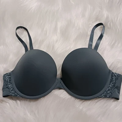 Sujetador push up Calvin Klein 36D para mujer Atracción QF7578 verde Foto 1 de 4