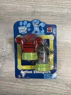 Blues Clues Action Stampers 1998 pimienta y sofá sellado nuevo Foto 1 de 2