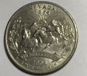 2006 D Nevada Statehood quarter circulated - Picture 1 of 2