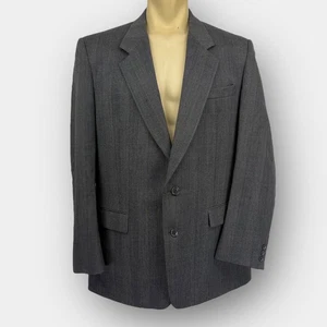 Sid Landen Benchmark Men's 2‑Piece Gray Wool Suit 44L (Fits 44 Long) 38x31 Pleat - Bild 1 von 17