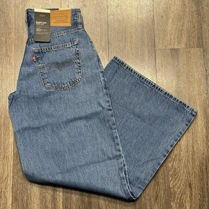 Pantalones de mezclilla Levi's Premium para mujer holgados papá pierna ancha tiro medio cremallera mosca talla 28x32 - Imagen 1 de 5