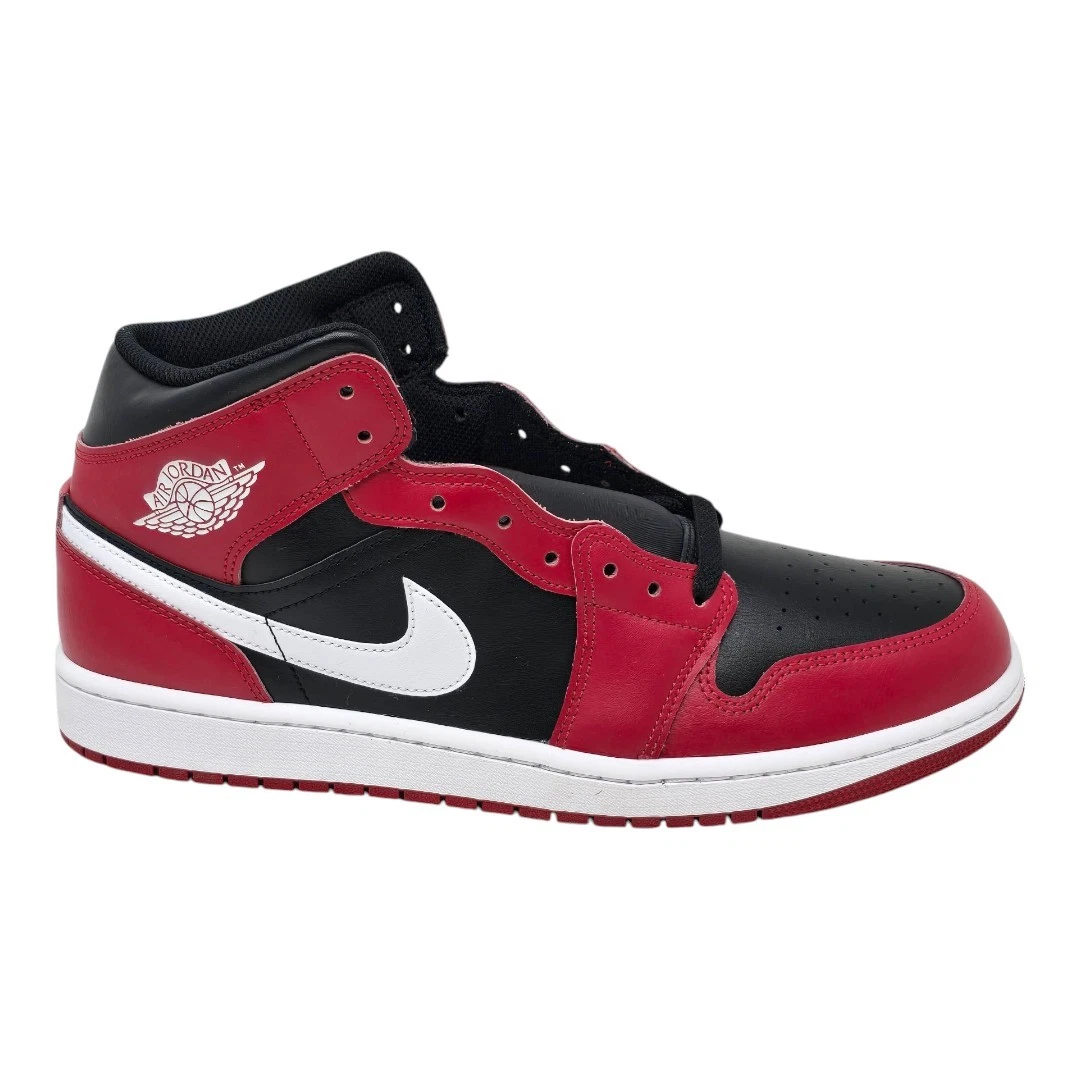 NIKE Air Jordan 1 Mid 赤黒白 8.5 2024年製USED Nike Air Jordan 1 Mid PS “Gym Red/Black Toe” DQ8424-106 3Y