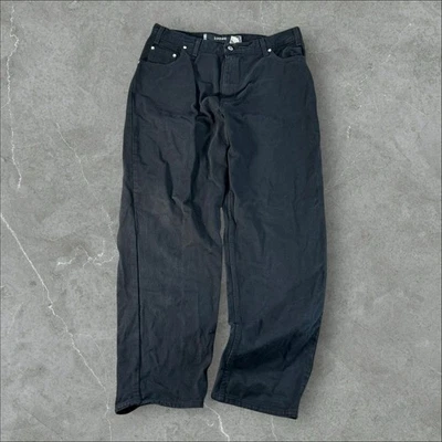Pantalones de mezclilla Levi's Silvertab para hombre 38x32 negros holgados pierna ancha años 90 hechos en EE. UU. Foto 1 de 4