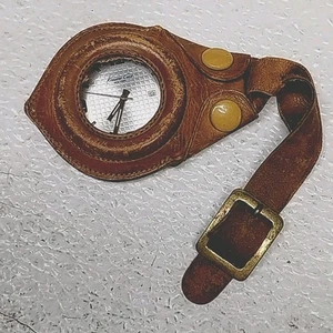 Kenneth Cole Reloj de Cuarzo KC1338 Hombre Plateado Marrón en Cuero Llavero - Imagen 1 de 12