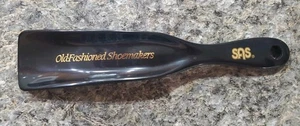 Calzolai vintage vecchio stile SAS pubblicità corno scarpa 7" plastica USA nero - Foto 1 di 2