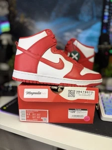 Nike Dunk HI Retro Championship White Red DD1399-106 Size 9.5 UNLV USC Low Mid - Picture 1 of 5