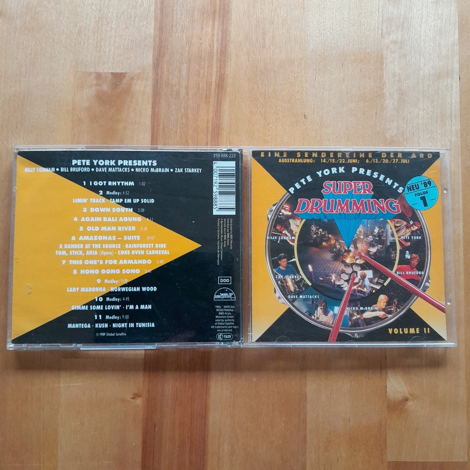 PETE YORK - PRESENTS SUPER DRUMMING VOL.II  FOLGE 1    B.COBHAM,BILL BRUFORD - Bild 1 von 2