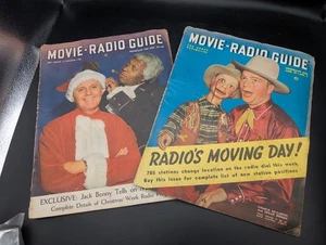 MOVIE RADIO GUIDE Magazine Charlie McCarthy Cover Jack Benny Vintage 1941 Lot - Picture 1 of 5
