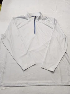 Pullover Vineyard Vines para Hombres 3XLT Blanco Rayas Sankaty On-The-Go Cuarto Cremallera - Imagen 1 de 20