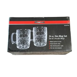 Snap On Tools 24 Unzen Sechskantbecher 2er Set SSX20P134 Werbe-Acrylbecher Neu - Bild 1 von 4