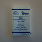 Vintage Pocket Sizeswanson Speed Square Instruction Bookletbook Only Clean