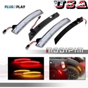 Clear Amber & Red LED Side Marker Lights Lamps For 02-08 Mini Cooper R50 R52 R53 - Picture 1 of 12