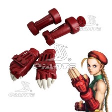 STREET FIGHTER 5 Cammy White Cosplay Gloves Arm Guard Band Handmade Prop New