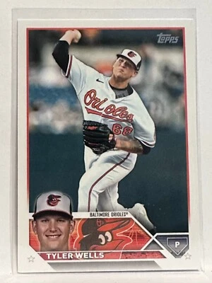 #151 Tyler Wells Baltimore Orioles 2023 Topps Series One Baseball Card - Image 1 of 2
