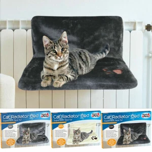 Cat Super Soft Faux Fur Radiator Pet Bed Warm Fleece Basket Cradle Hammock SALE - Picture 1 of 17
