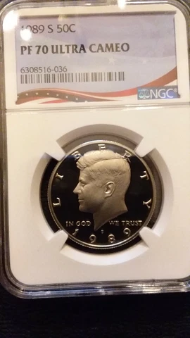 1989-S NGC PF70 ULTRA CAMEO KENNEDY HALF *** RARE PERFECT UCAM PROOF *** Cover