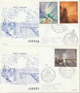 1969 FDC FILAGRANO SAN MARINO SERIE R. VIOLA-ANSICHTEN MF81597 - Bild 1 von 1