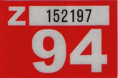 1994 WASHINGTON Vinyl Sticker Decal -CAR or TRUCK License Plate Reg.TAB TAG-New - Image 1 of 3