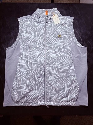 NWT MEN'S PETER MILLAR FULL ZIP VEST, SIZE: L, COLOR: GALE (M28) - Image 1 of 4