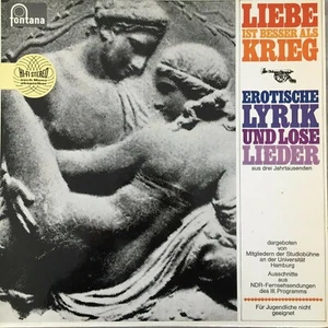 LIEBE IST BESSER ALS KRIEG: Erotische Lyrik (Fontana stereo 885 417 / NM) - Picture 1 of 2