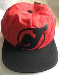 Zephyr NHL New Jersey Devils Visera Plana Flex Gorra Ajustable - Rojo Nuevo - Imagen 1 de 3