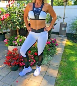 SALE NEW HIGH QUALITY Black and White leggings, Pants, Yoga Pants WORKOUT pants - Picture 1 of 8