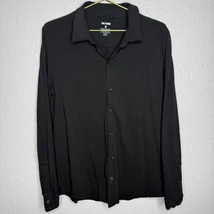 Pre-Owned Men's Large Black Cotton True Classic long sleeve button down - Picture 1 of 6