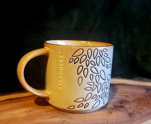 Starbucks 14oz Kaffeebecher Printed Leaf Design Braun 2013 - Bild 1 von 6