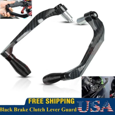 Black Handlebar Brake Clutch Lever Guard Protector For Suzuki GSX-R600 750 1000 - Image 1 of 4