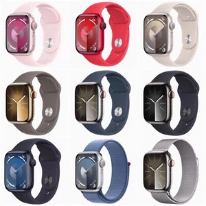 Apple Watch Series 9 41mm 45mm GPS + WiFi + Bluetooth Smartwatch - Very Good - Picture 1 of 37