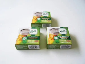 Ball Canning Jar Lids Regular Size Three Boxes of Twelve Lids New - Picture 1 of 2