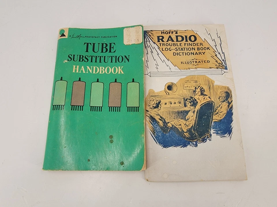 Tube Substitution Handbook & Hoff's Radio Trouble Finder Log & Sationary Book - Image 1 of 3