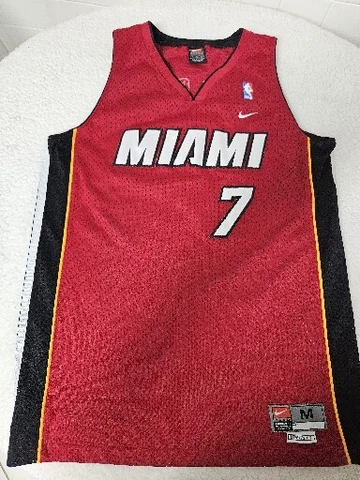 Nike Lamar Odom #7 Miami Heat Jersey Men Size M - Red Jersey Cover