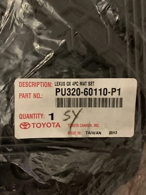 LEXUS GX460 2009-2020 4 piezas alfombrillas negras para todo tipo de clima PU320-60110-p1 4 OEM Foto 1 de 4