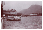 Suisse, Lac de Lugano, Vue du port, Vintage print, circa 1895 Tirage vintage pri