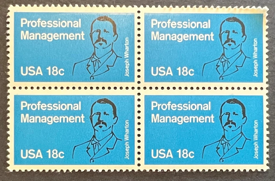 Scott#: 1920 - Professional Management 18¢ 1981 Block of Four MNHOG - Image 1 of 1