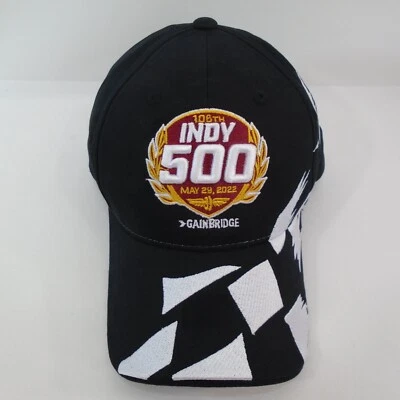 2022 Indy 500 Checkered Cap 106TH Running 3D Logo Collector Hat Adjustable Strap - Image 1 of 4